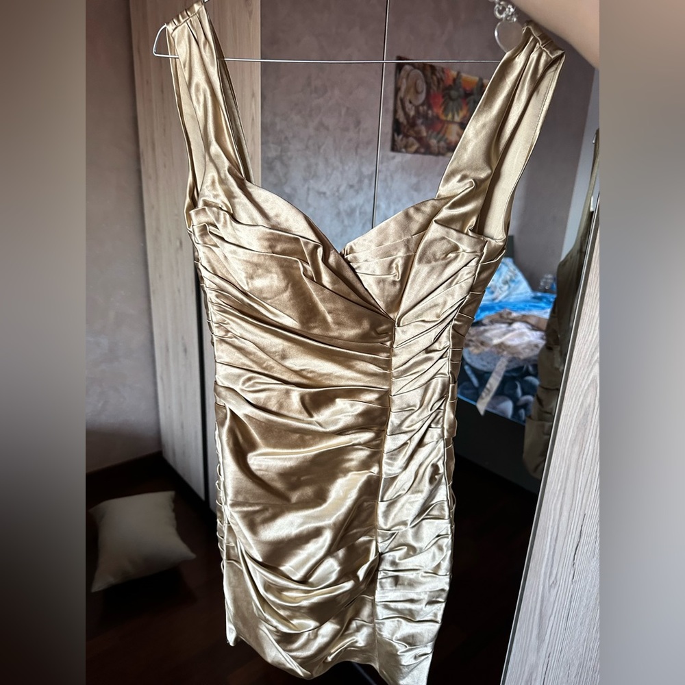 Dolce e Gabbana gold dress